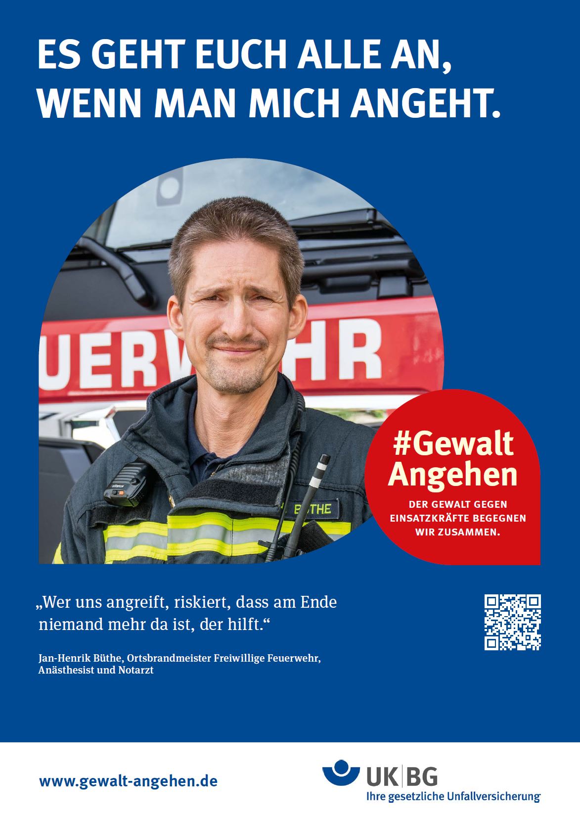 Jan-Henrik Bürhe, Freiwillige Feuerwehr "Wer uns angreift, riskiert, dass am Ende niemand mehr da ist, der hilft"