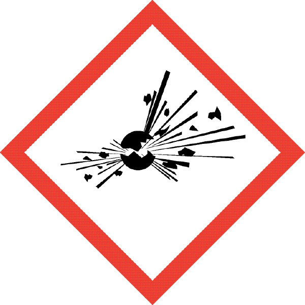 GHS Gefahrstoffsymbol "Explosion"