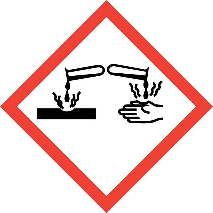 GHS Gefahrstoffsymbol "Ätzend"