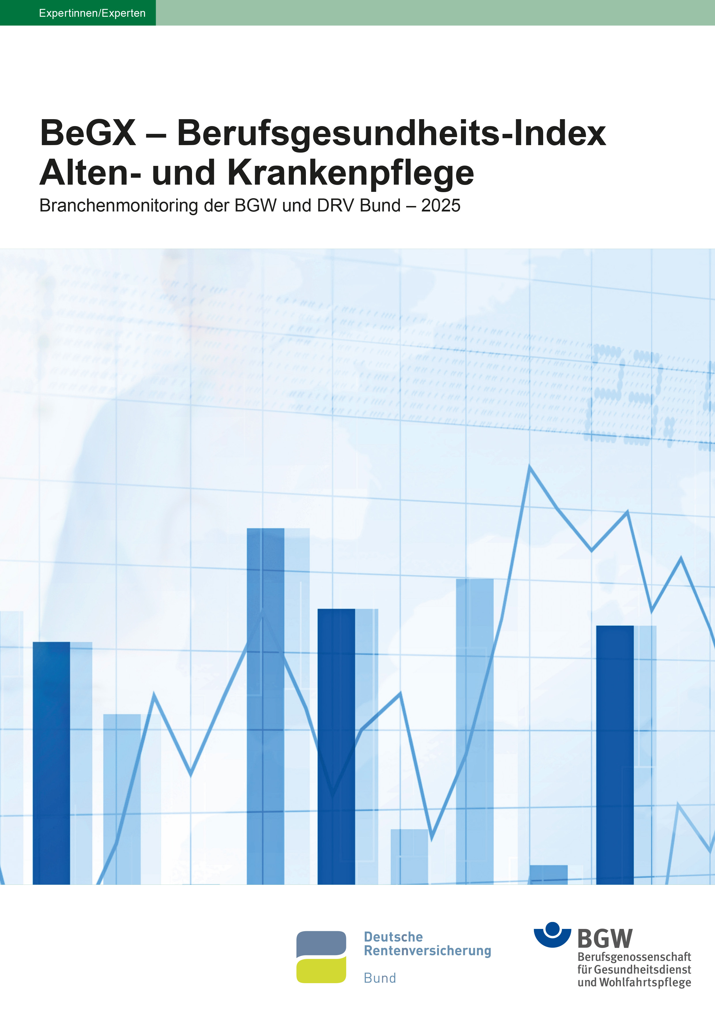 Cover der Broschüre "BeGX – Berufsgesundheits-Index Alten- und Krankenpflege 2025"