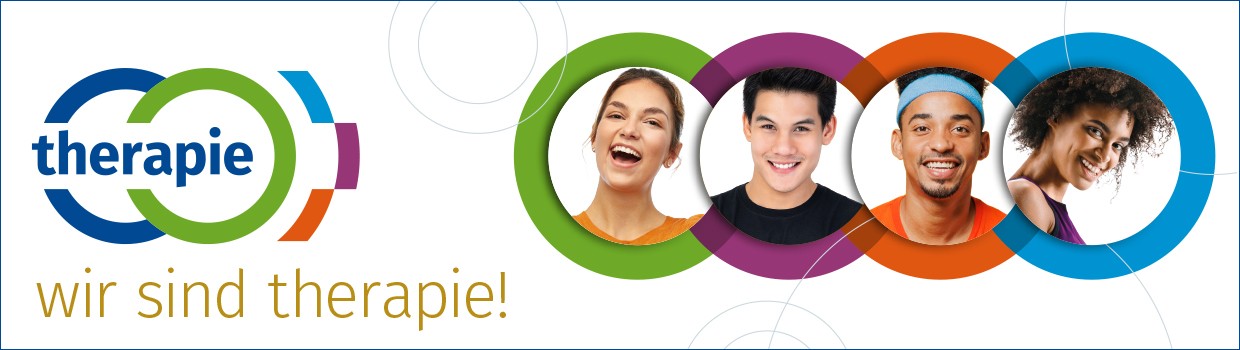 Logo: therapie-Messen, Claim "Wirs sind therapie!"