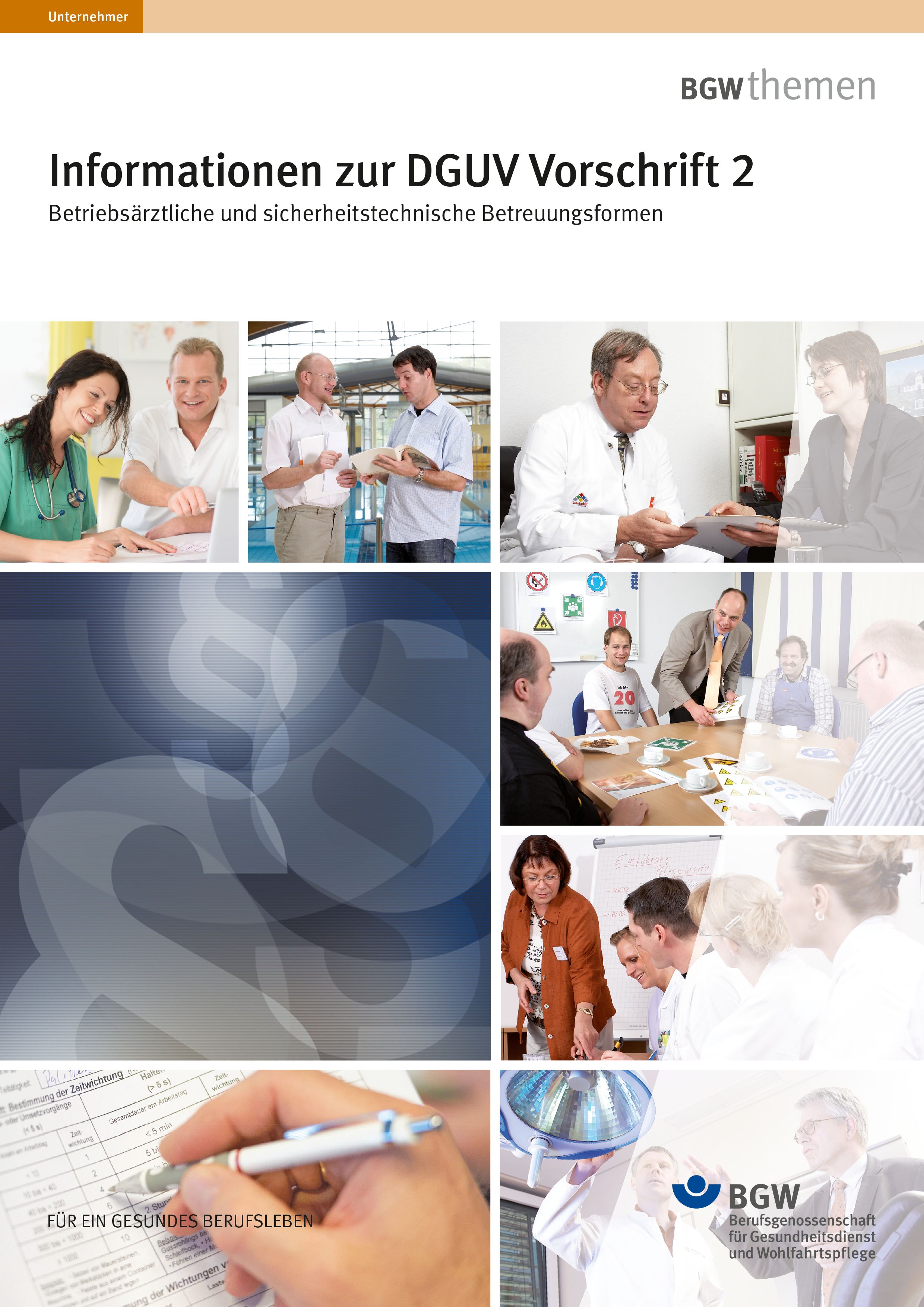 Titel: Informationen zur DGUV Vorschrift 2 - Betriebsärzte und Fachkräfte für Arbeitssicherheit