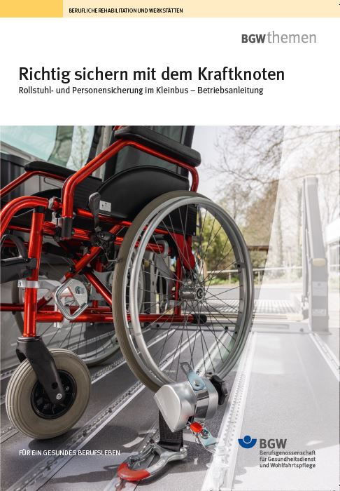 Titel: Anleitung "Richtig sichern mit dem Kraftknoten" - Reifen eines Rollstuhls mit Gurtsicherung