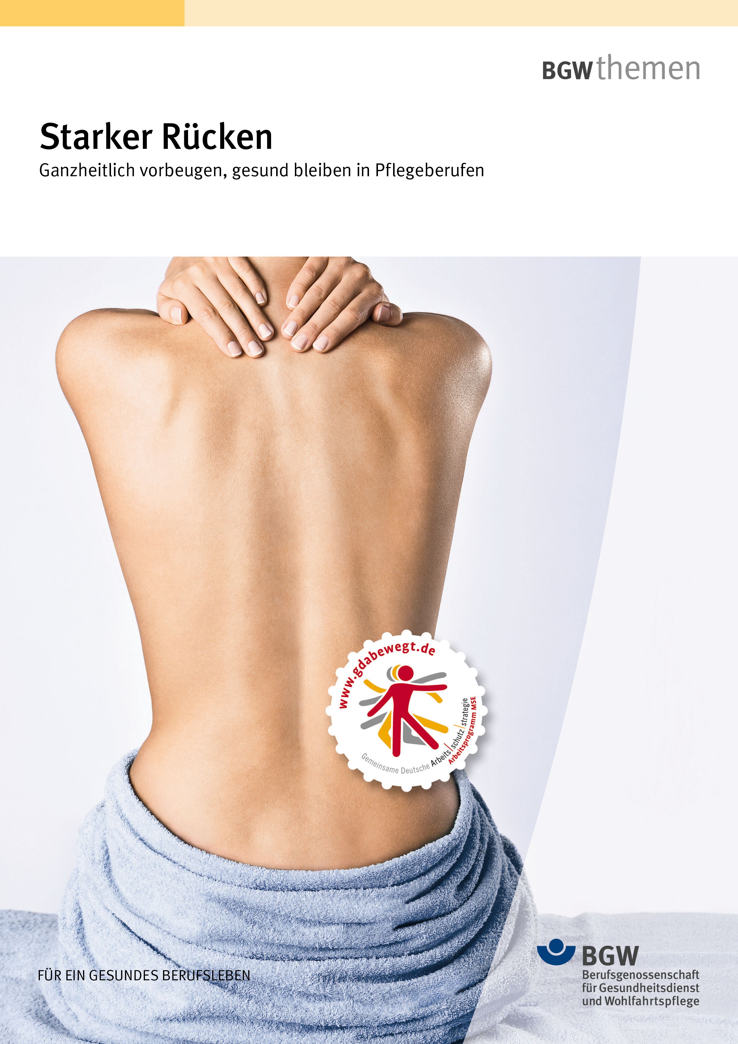 Titelbild: Starker Rücken - Rückenansicht einer sitzenden Frau