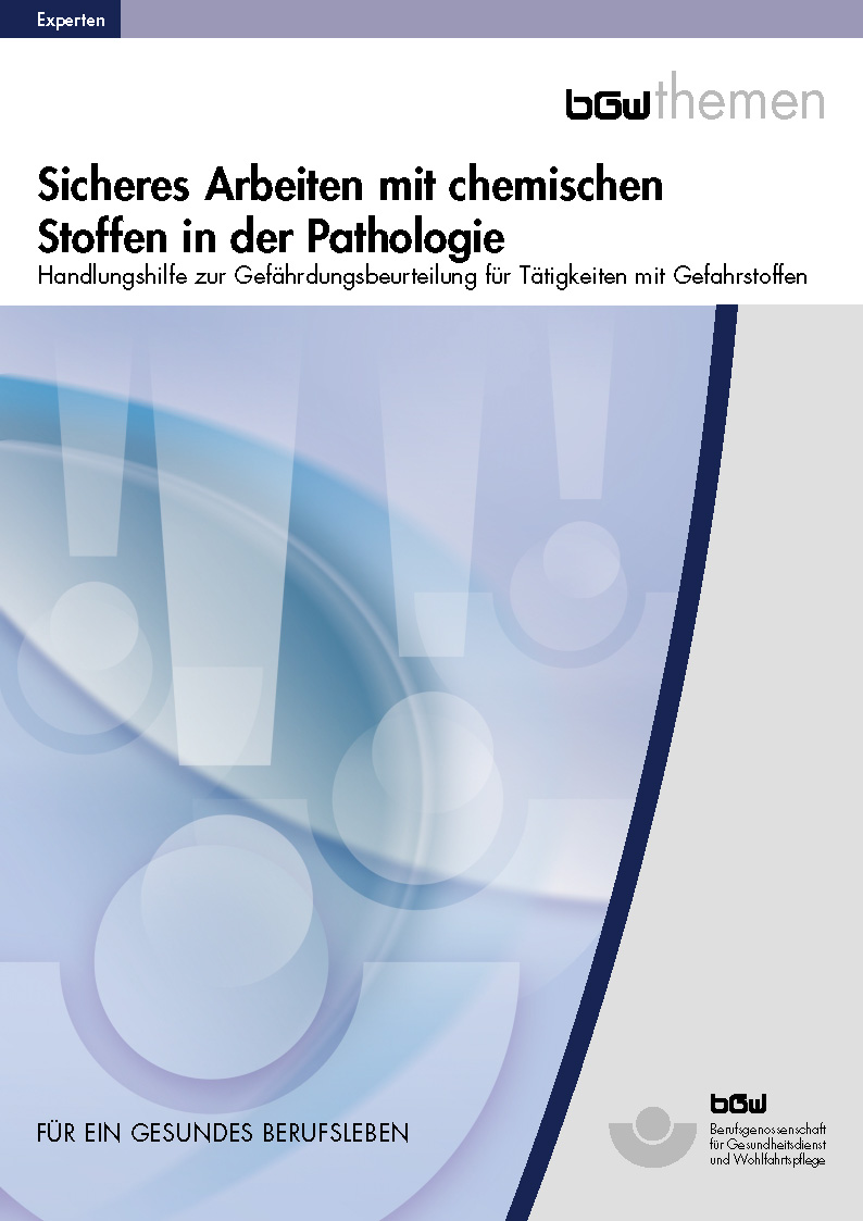 Titelbild: Sicheres Arbeiten mit chemischen Stoffen in der Pathologie.