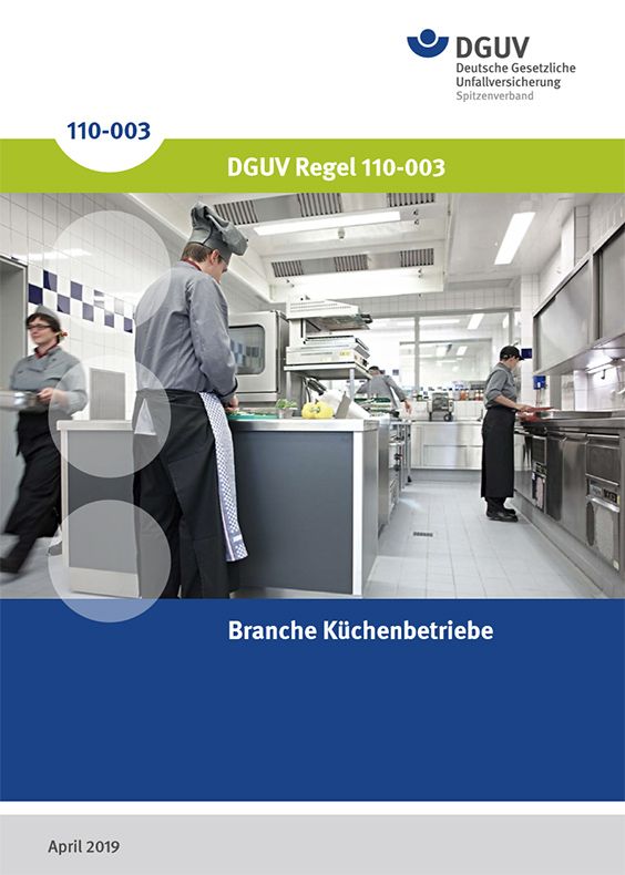 Titel: Branche Küchenbetriebe - Drei Personen arbeiten in einer Großküche