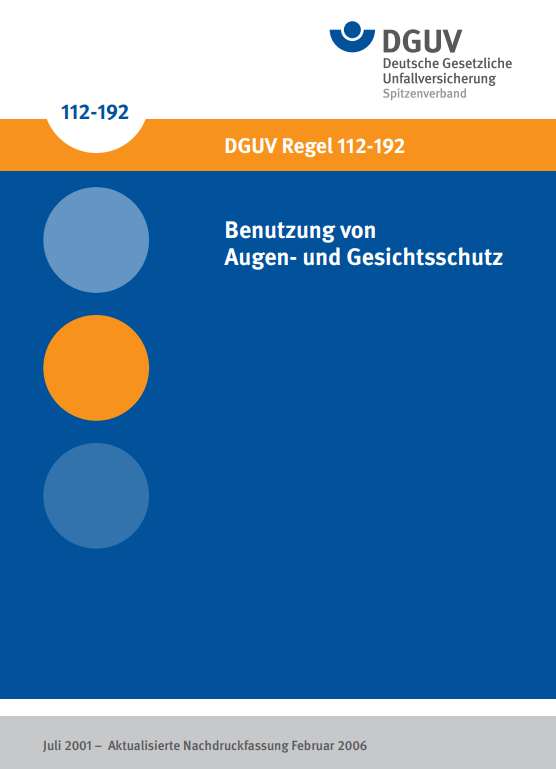 Titel: Benutzung von Augen- und Gesichtsschutz