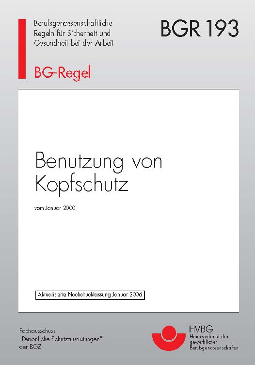 Titel Benutzung von Kopfschutz