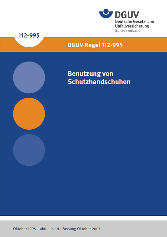 Titelbild: DGUV Regel 112-195 - Benutzung von Schutzhandschuhen