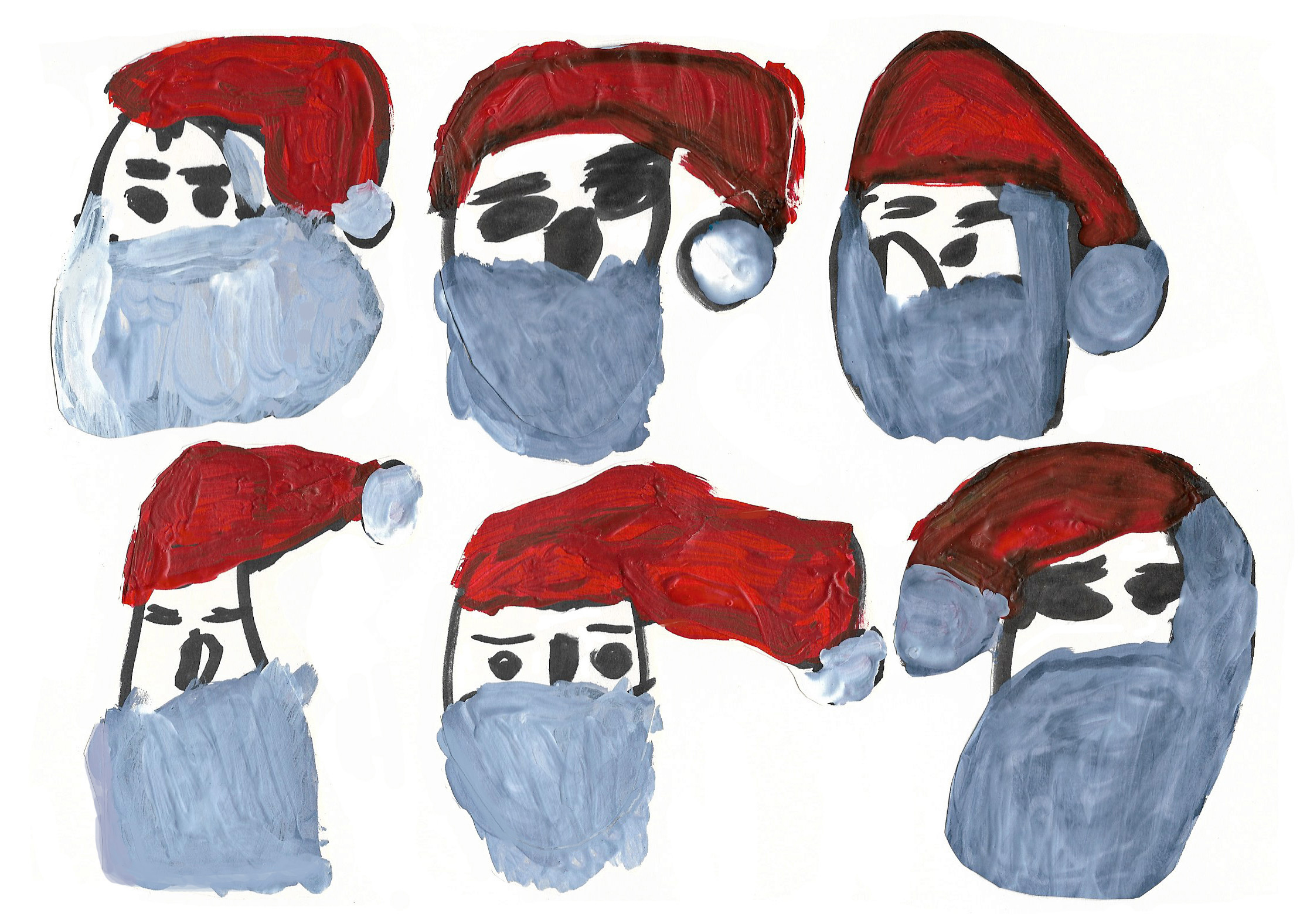  Bild „6 Weihnachtsmänner“ von Michael Flamm