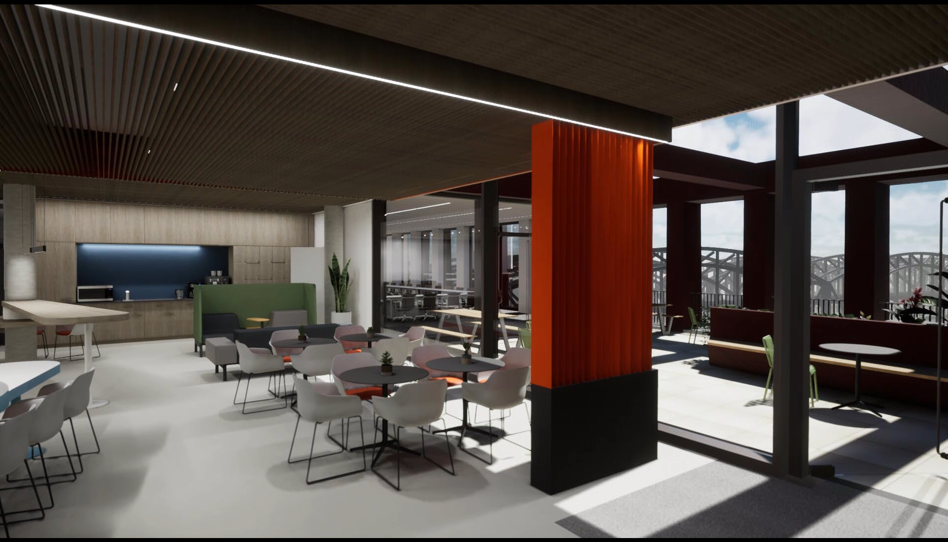 Architekturmodell PREVIER: Bereich Kommunikationszone