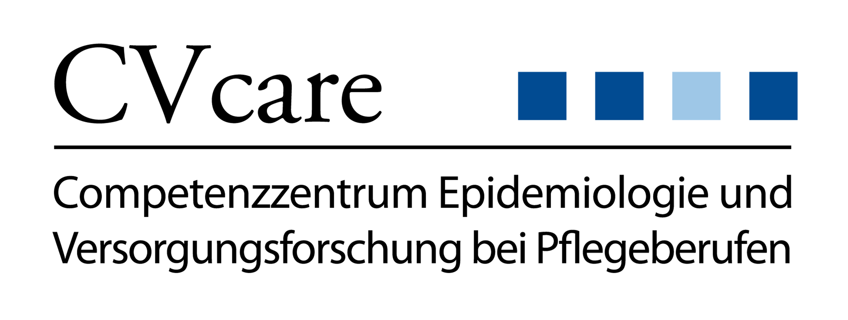 Logo: CVcare-Competenzzentrum Epidemiologie und Versorgungsforschung bei Pflegeberufen