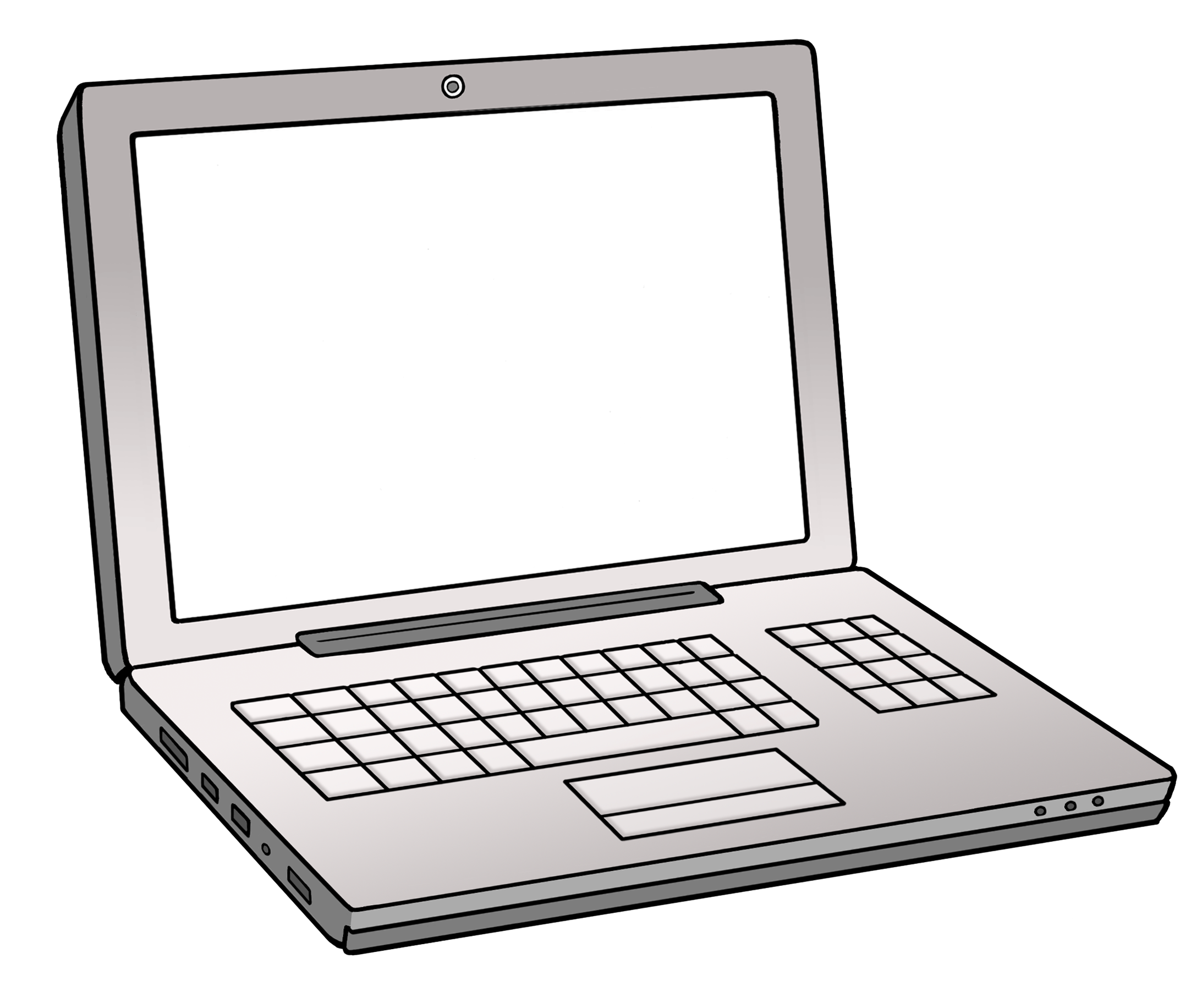 Illustration: tragbarer Computer