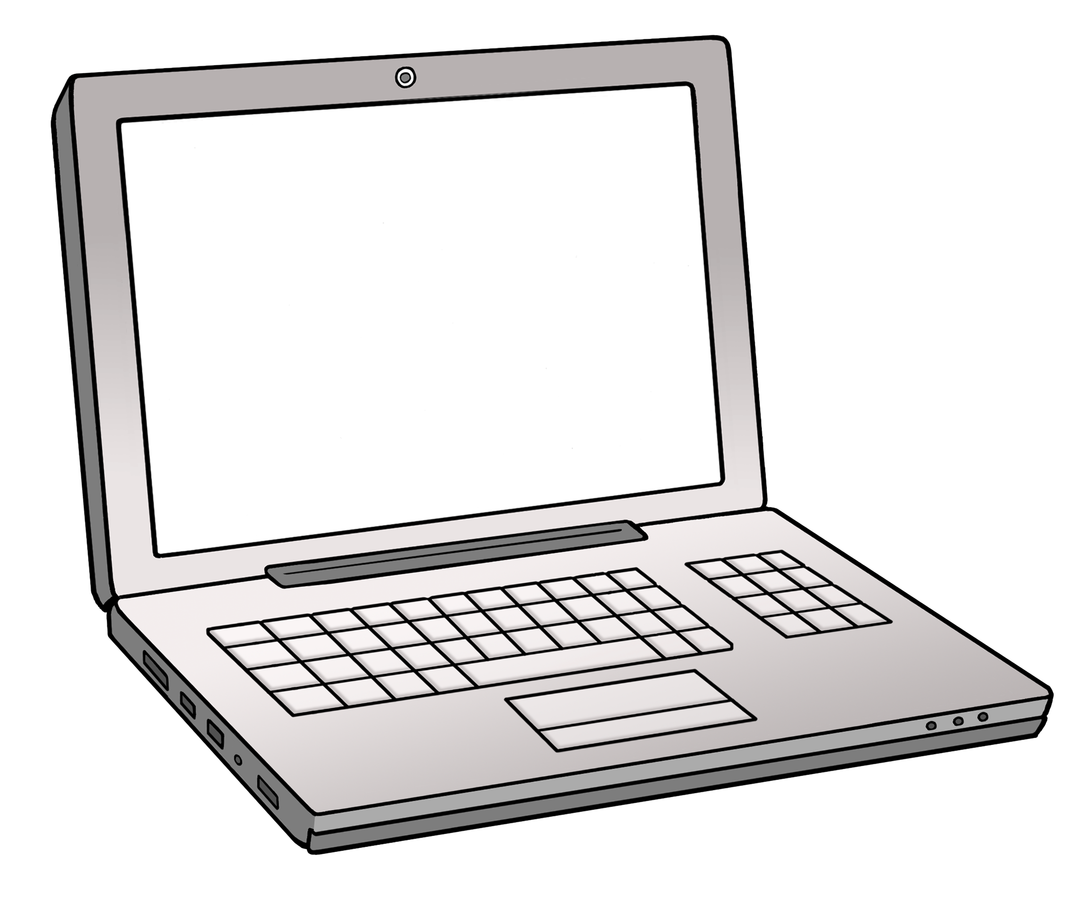 Tragbarer Computer Illustration: tragbarer Computer