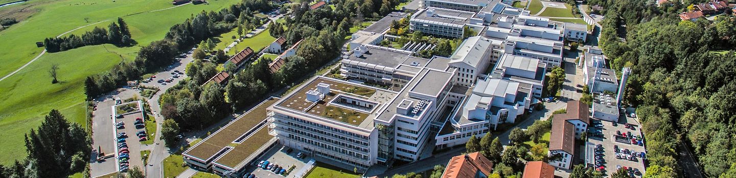 Luftaufnahme von der BG Unfallklinik Murnau