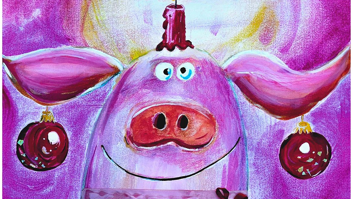 2. Preis „Das heilige Schwein“ von Manuela Schrodt-Schilling aus dem Regionale Diakonie Hochtaunus - Offenes Atelier -