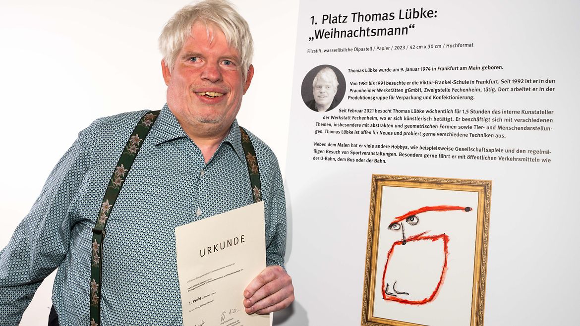 Kunstpreisverleihung, Thomas Lübke, 1. Preisträger