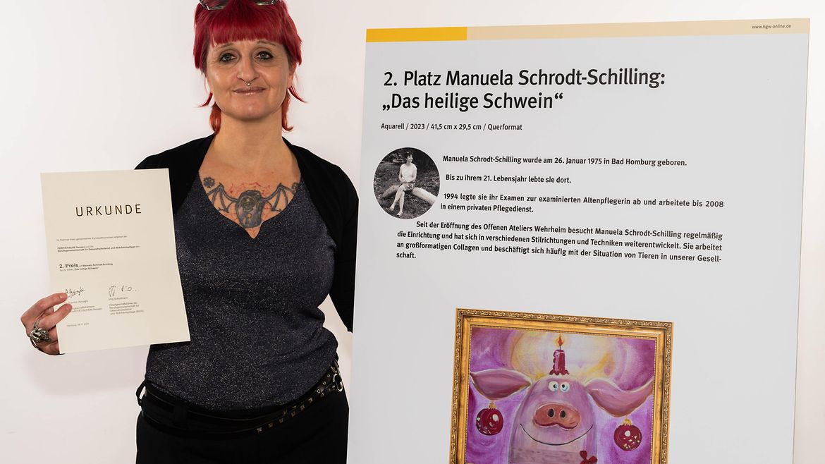Kunstpreisverleihung, Manuela Schrodt-Schilling, 2. Preisträgerin