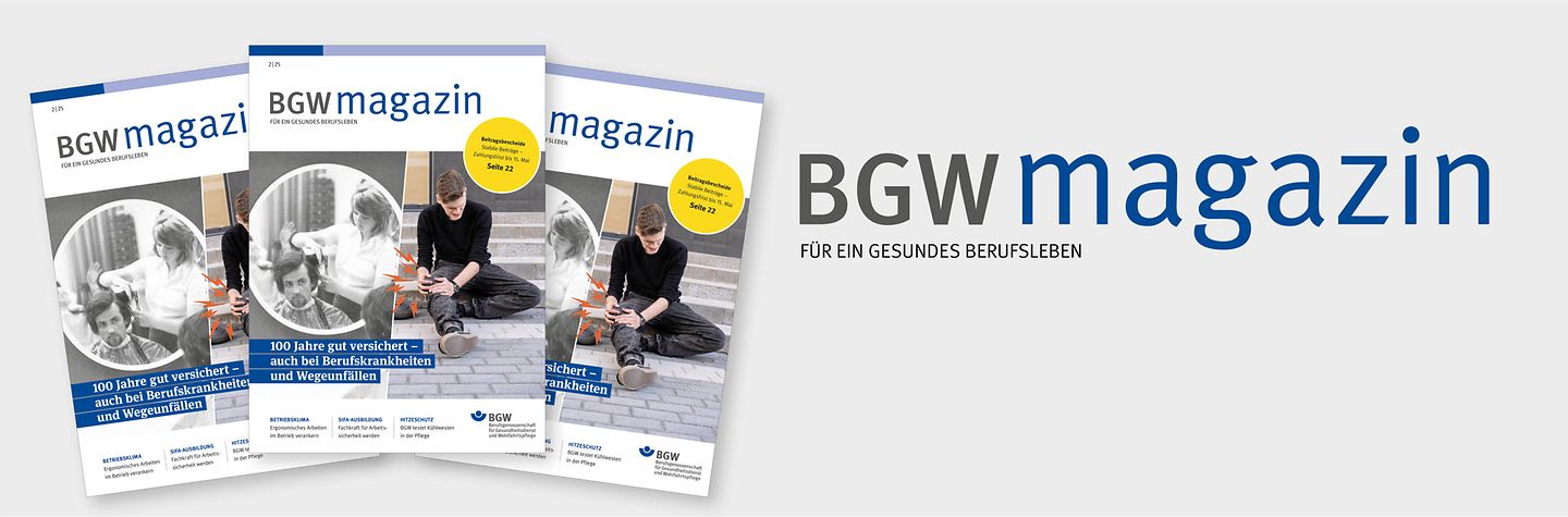 Titelseite des BGW magazins, Ausgabe 2/2025