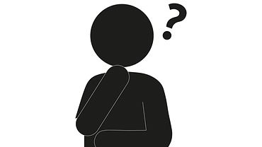 Illustration: Figur mit Fragezeichen über dem Kopf