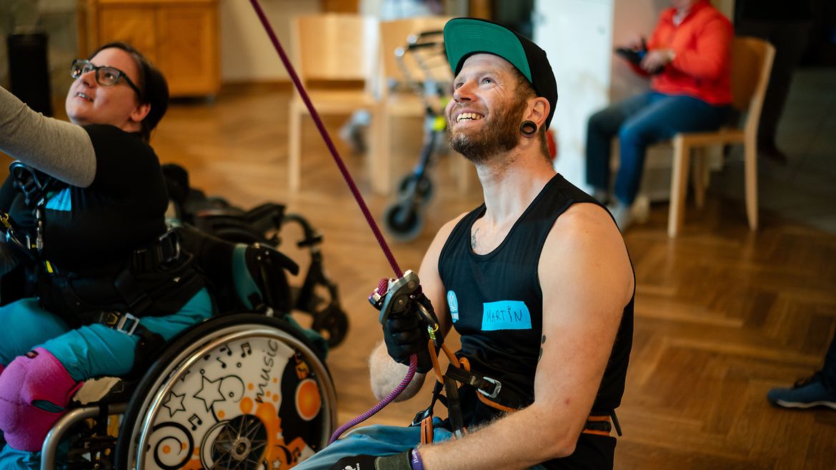 Zwei "Buddys" sichern gemeinsam.