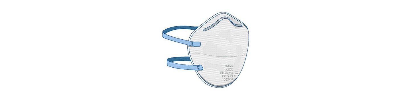 FFP-Maske FFP-Masken ohne Ventil - Illustration