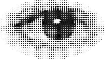 Menschliches Auge Verpixelte Ansicht eines menschlichen Auges.