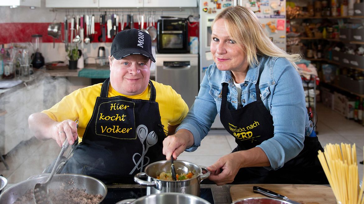 Kochen gemeinsam: Volker Westermann und Katrin Degenhardt