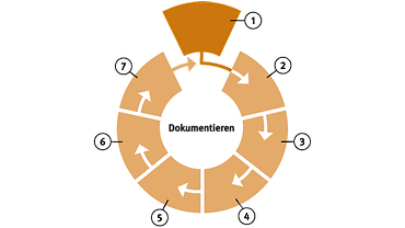 Grafik des 7-Schritte-Modells