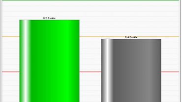 Anleitung BGW Orga-Check: Bildschirmfoto Grafik Benchmark